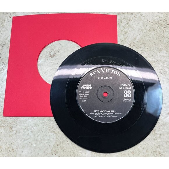 Chet Atkins Jukebox Compact 33 Country Hot Mocking Bird / Whatever Will Be - Picture 3 of 6